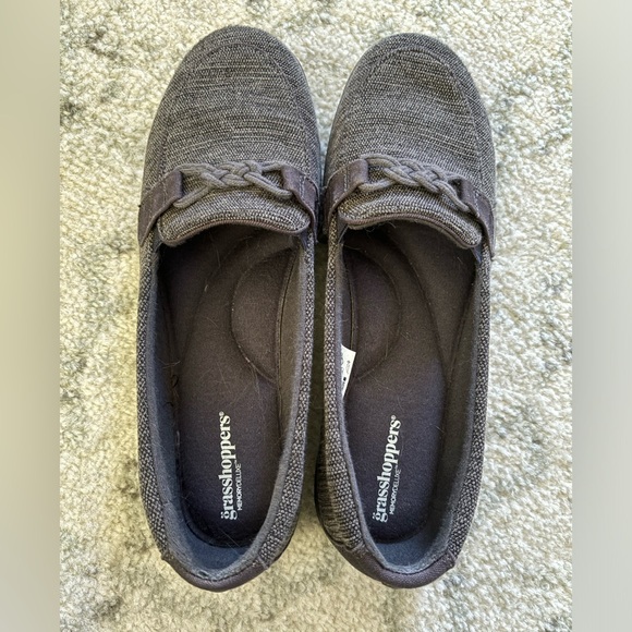 Women’s Grasshopper MemoryDeluxe Grey Flats - Picture 2 of 3